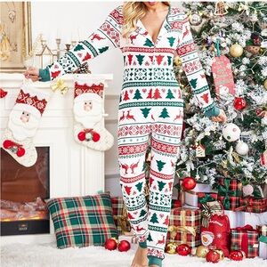 🎄 Christmas Onesie Pajamas – Cozy Stretch Holiday One-Piece (Women’s)
